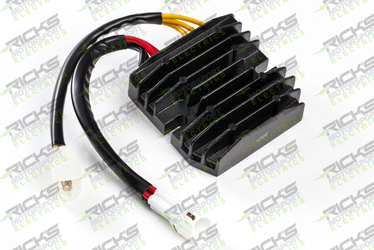 Rick's Motorsports Electrics Universal Style Hot Shot Series Rectifier-Regulator for Suzuki Volusia 800/Boulevard C50,M50 '05-20, V-Strom 650 '00-20, Bandit 1250 '06-19 Rick's Motorsports Electrics Universal Style Hot Shot Series Rectifier-Regulator for Suzuki Volusia 800/Boulevard C50,M50 '05-20, V-Strom 650 '00-20, Bandit 1250 '06-19